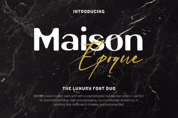 Maison Époque Duo Font for Branding